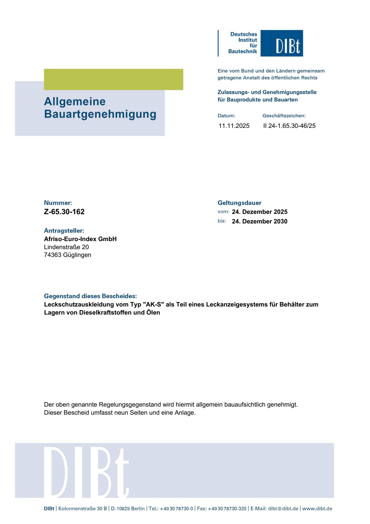 DIBT_AKS_Z-65_30-162.PDF