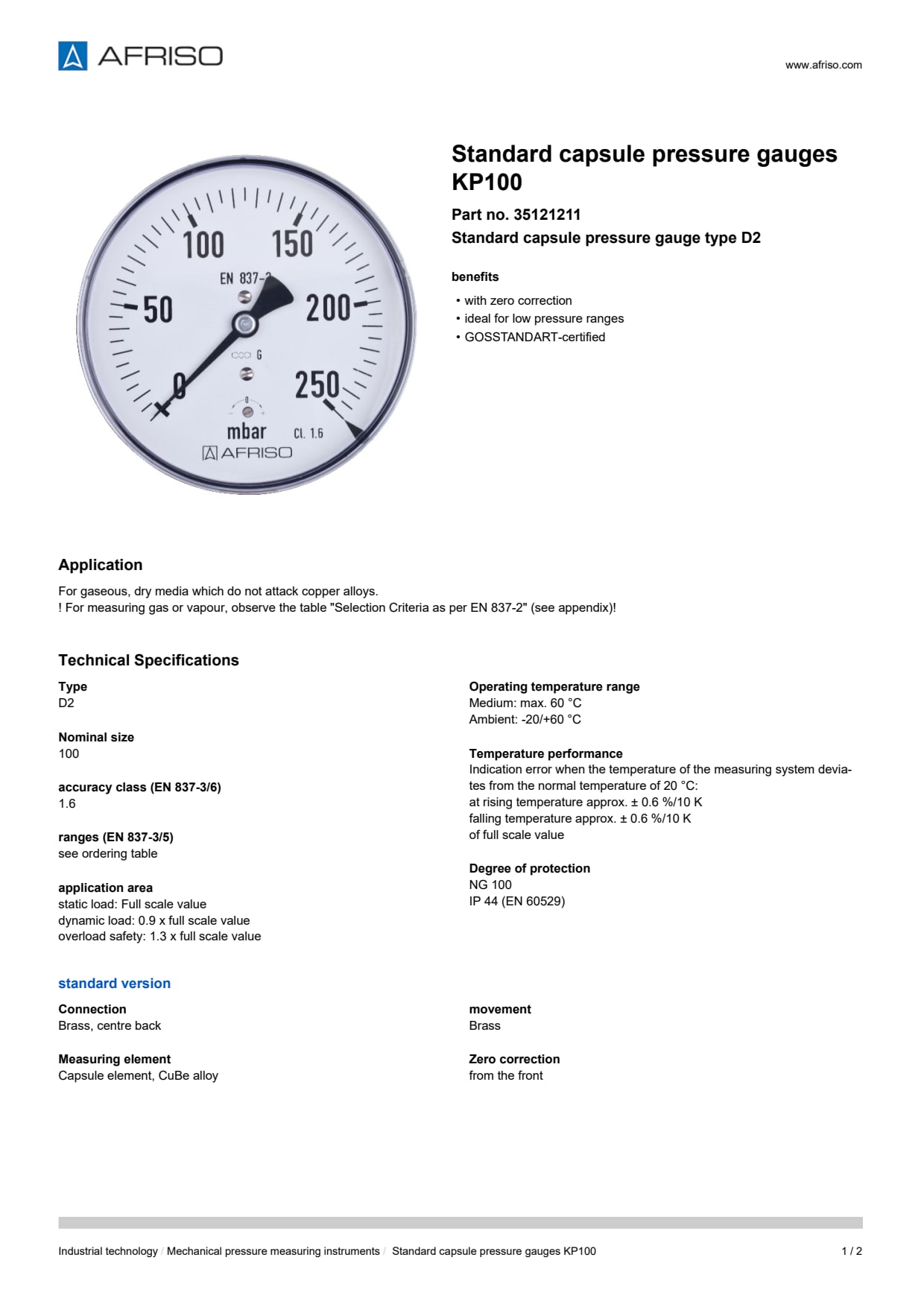 AFRISO_STANDARD-CAPSULE-PRESSURE-GAUGES-KP100-STANDARD-CAPSULE-PRESSURE-GAUGES-TYPE-D2_35121211_ENG_GBR.PDF
