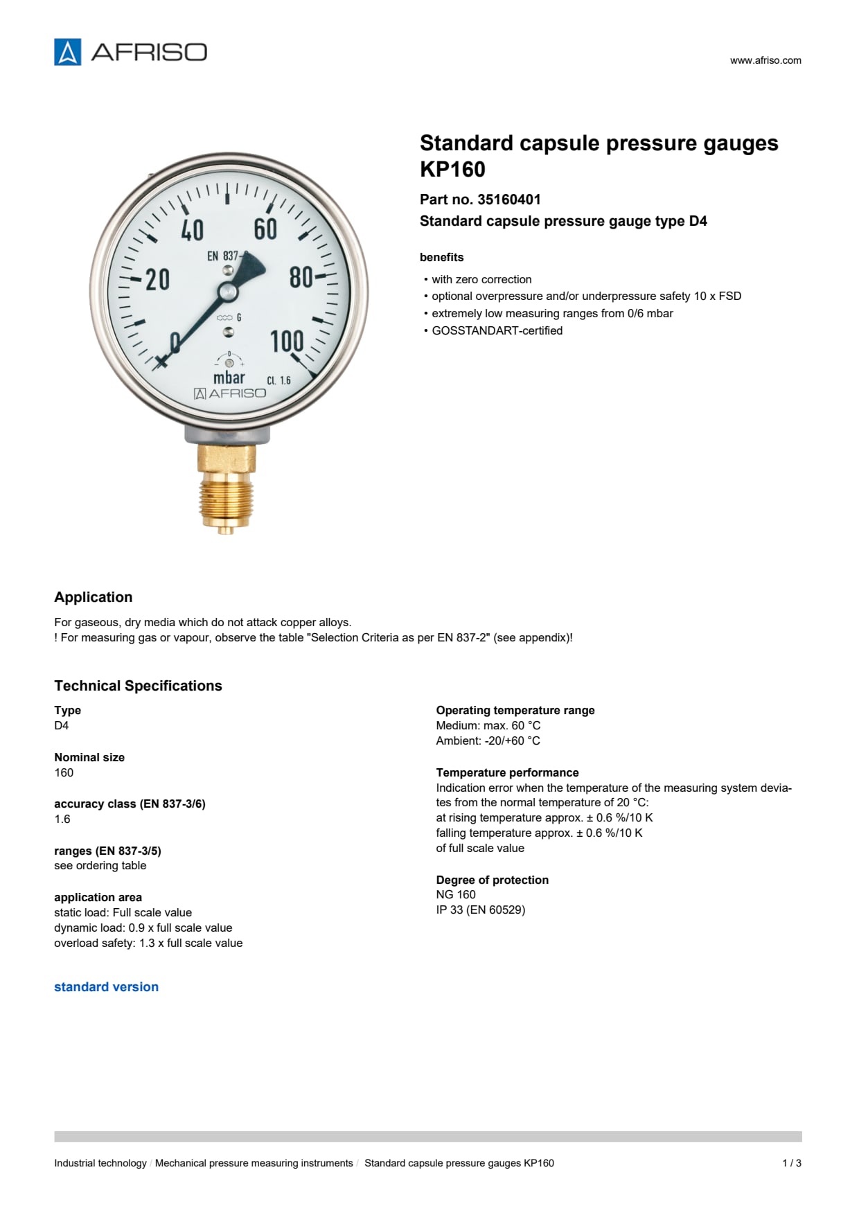 AFRISO_STANDARD-CAPSULE-PRESSURE-GAUGES-KP160-STANDARD-CAPSULE-PRESSURE-GAUGES-TYPE-D4_35160401_ENG_GBR.PDF