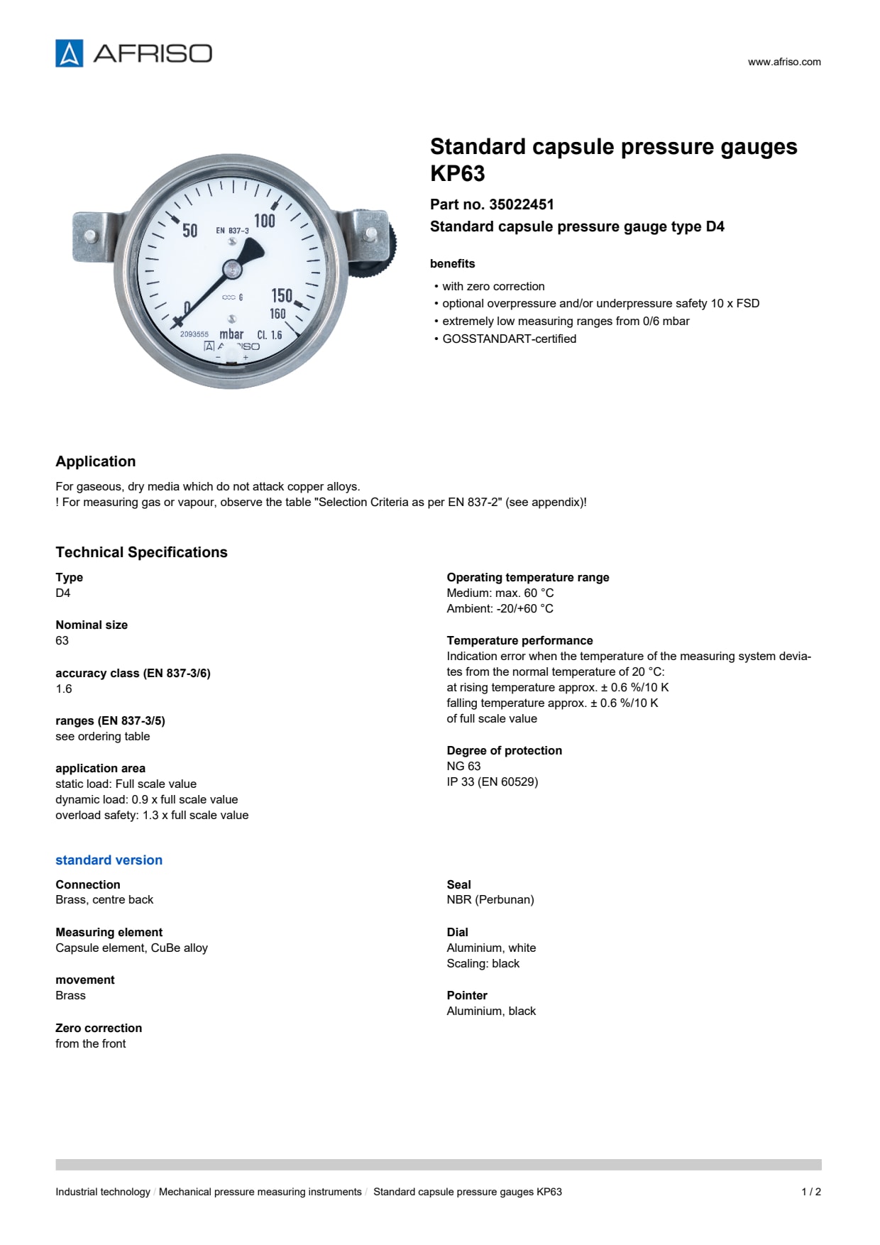 AFRISO_STANDARD-CAPSULE-PRESSURE-GAUGES-KP63-STANDARD-CAPSULE-PRESSURE-GAUGES-TYPE-D4_35022451_ENG_GBR.PDF