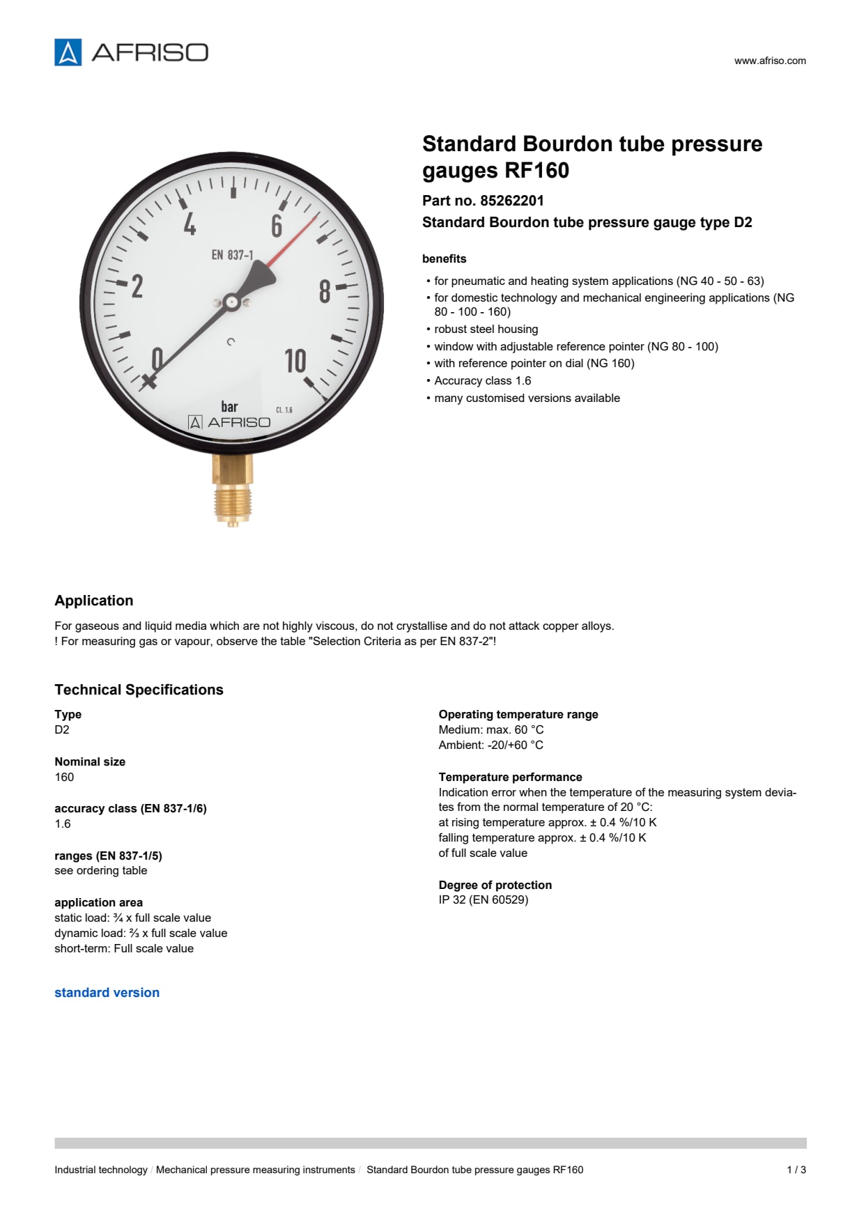 AFRISO_STANDARD-BOURDON-TUBE-PRESSURE-GAUGES-RF160-STANDARD-BOURDON-TUBE-PRESSURE-GAUGE_85262201_ENG_GBR.PDF