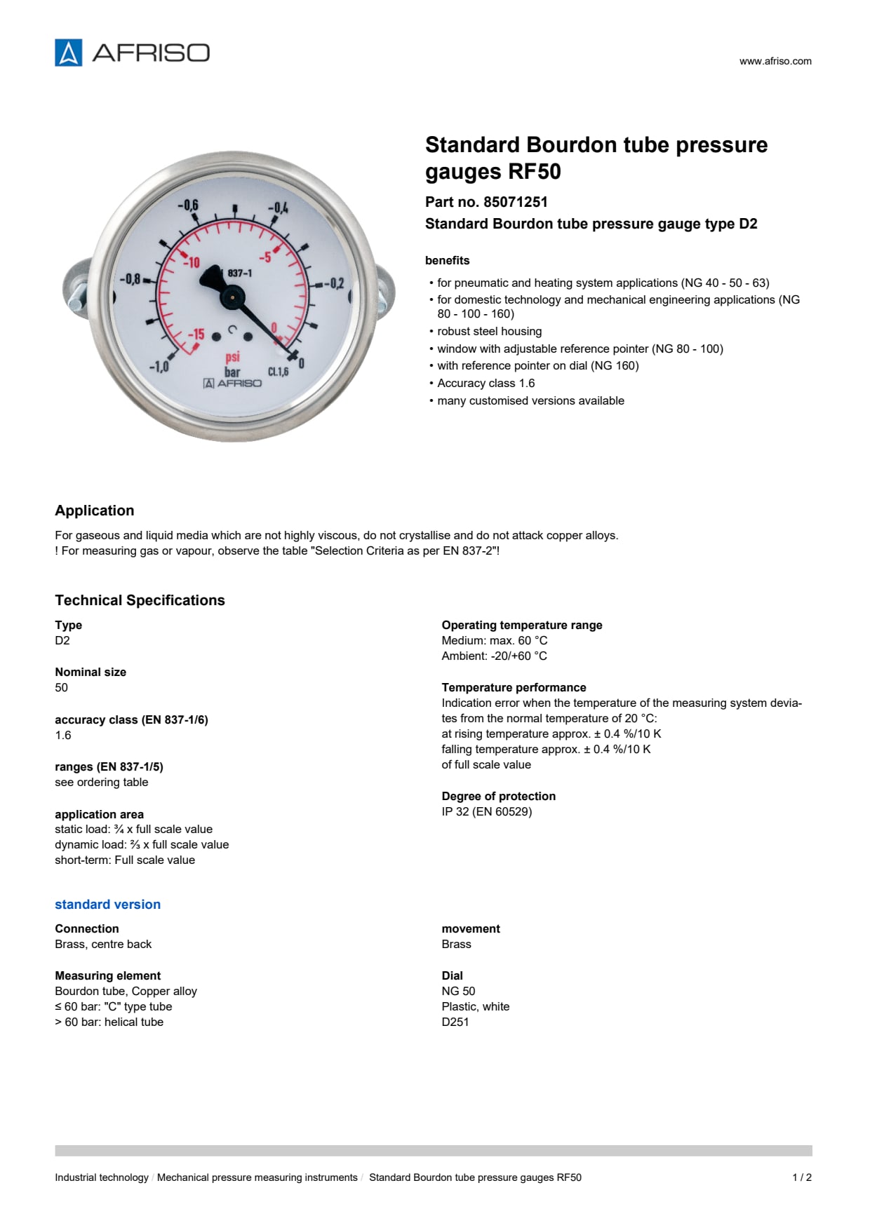 AFRISO_STANDARD-BOURDON-TUBE-PRESSURE-GAUGES-RF50-STANDARD-BOURDON-TUBE-PRESSURE-GAUGES_85071251_ENG_GBR.PDF