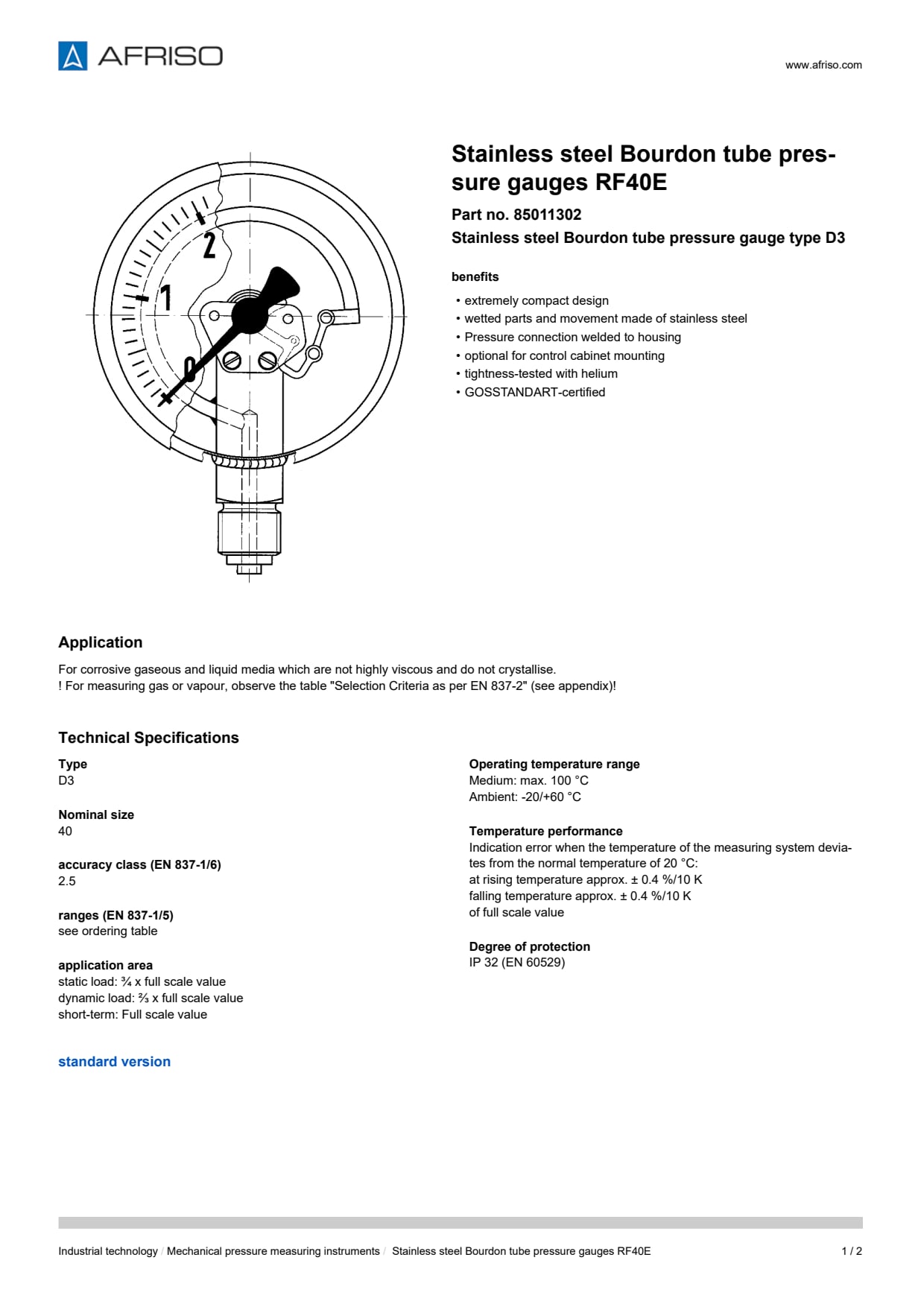 AFRISO_STAINLESS-STEEL-BOURDON-TUBE-PRESSURE-GAUGES-RF40E-STAINLESS-STEEL-BOURDON-TUBE-_85011302_ENG_GBR.PDF