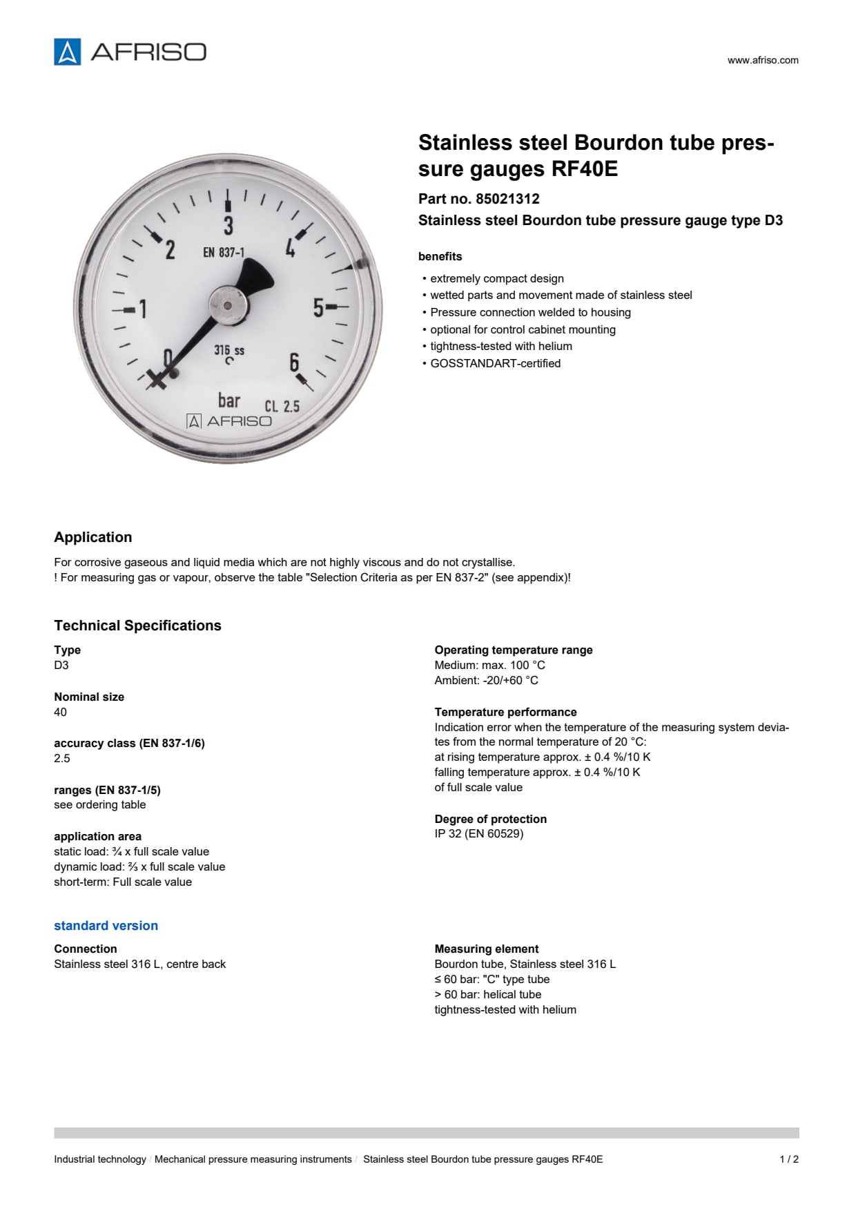AFRISO_STAINLESS-STEEL-BOURDON-TUBE-PRESSURE-GAUGES-RF40E-STAINLESS-STEEL-BOURDON-TUBE-_85021312_ENG_GBR.PDF