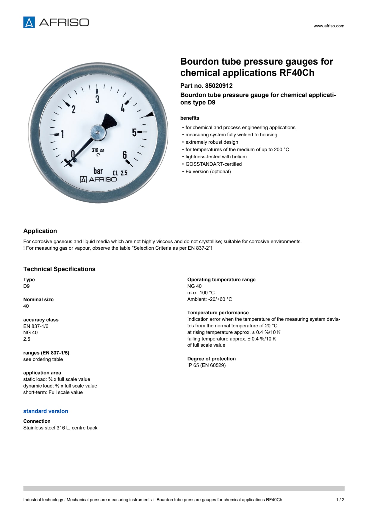 AFRISO_BOURDON-TUBE-PRESSURE-GAUGES-FOR-CHEMICAL-APPLICATIONS-RF40CH-BOURDON-TUBE-PRESS_85020912_ENG_GBR.PDF