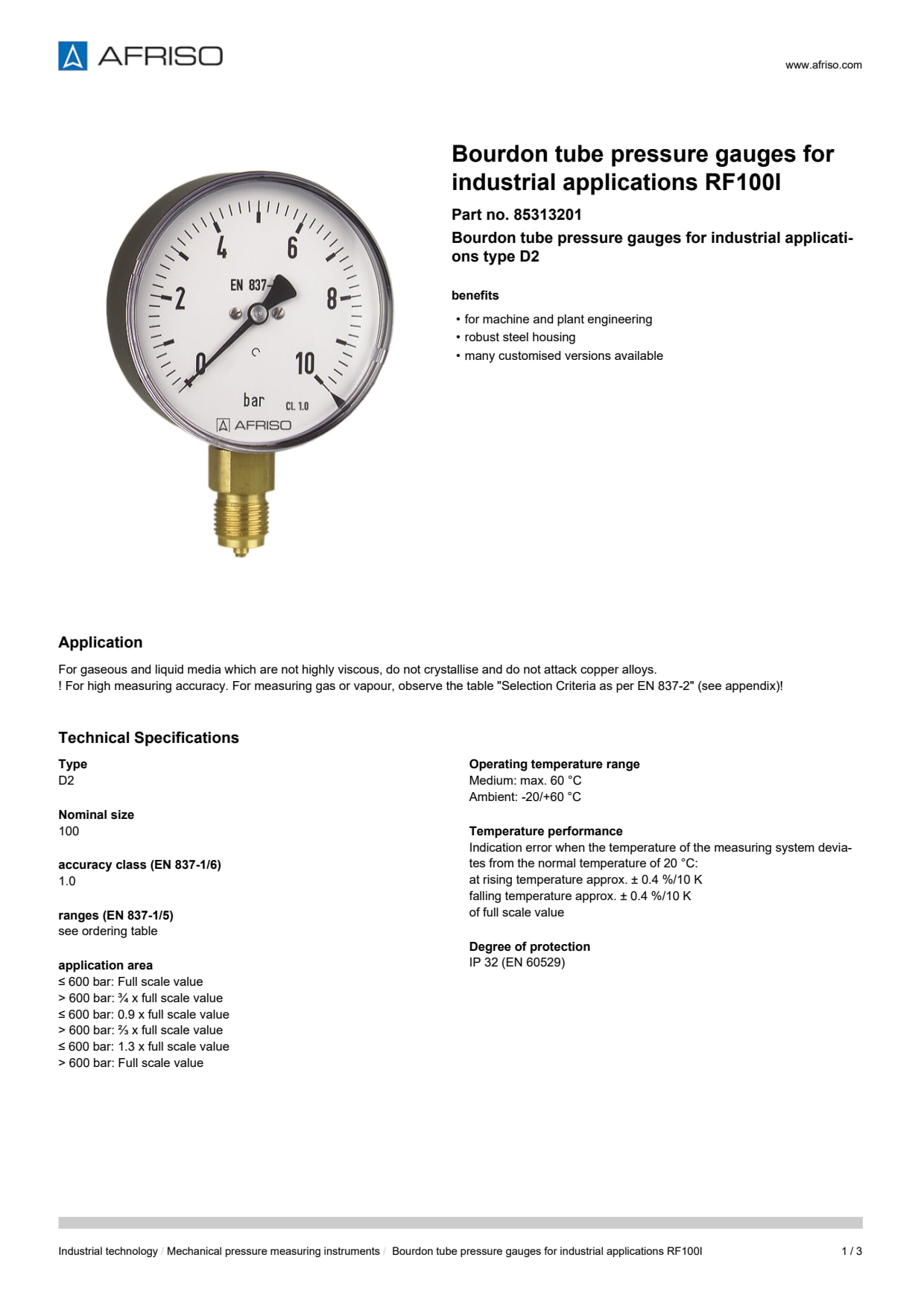 AFRISO_BOURDON-TUBE-PRESSURE-GAUGES-FOR-INDUSTRIAL-APPLICATIONS-RF100I-BOURDON-TUBE-PRE_85313201_ENG_GBR.PDF