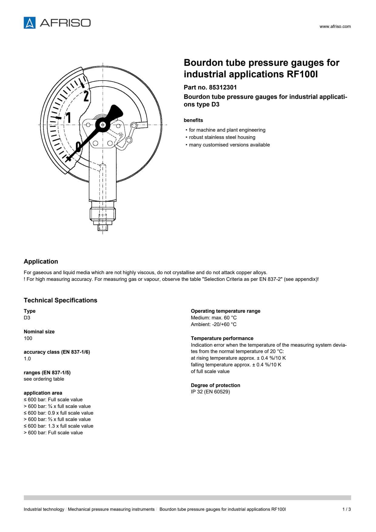 AFRISO_BOURDON-TUBE-PRESSURE-GAUGES-FOR-INDUSTRIAL-APPLICATIONS-RF100I-BOURDON-TUBE-PRE_85312301_ENG_GBR.PDF