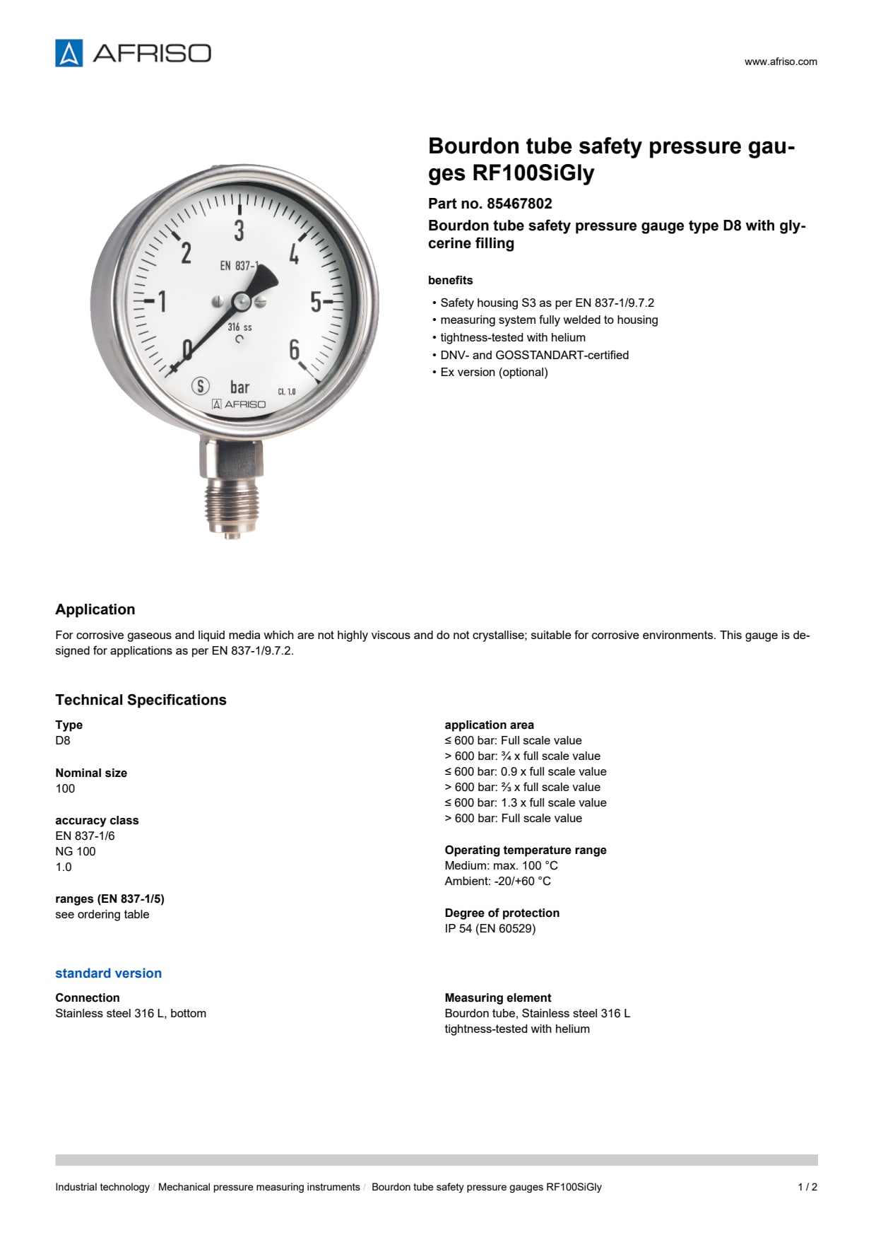 AFRISO_BOURDON-TUBE-SAFETY-PRESSURE-GAUGES-RF100SIGLY-BOURDON-TUBE-SAFETY-PRESSURE-GAUG_85467802_ENG_GBR.PDF