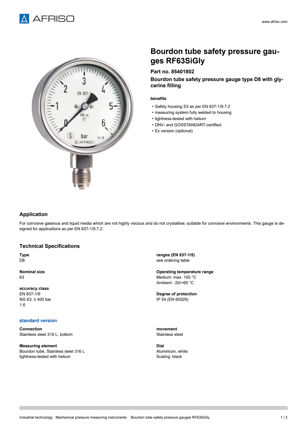 AFRISO_BOURDON-TUBE-SAFETY-PRESSURE-GAUGES-RF63SIGLY-BOURDON-TUBE-SAFETY-PRESSURE-GAUGE_85401802_ENG_GBR.PDF