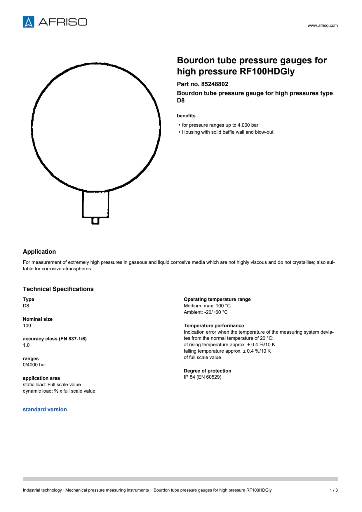 AFRISO_BOURDON-TUBE-PRESSURE-GAUGES-FOR-HIGH-PRESSURE-RF100HDGLY-BOURDON-TUBE-PRESSURE-_85248802_ENG_GBR.PDF