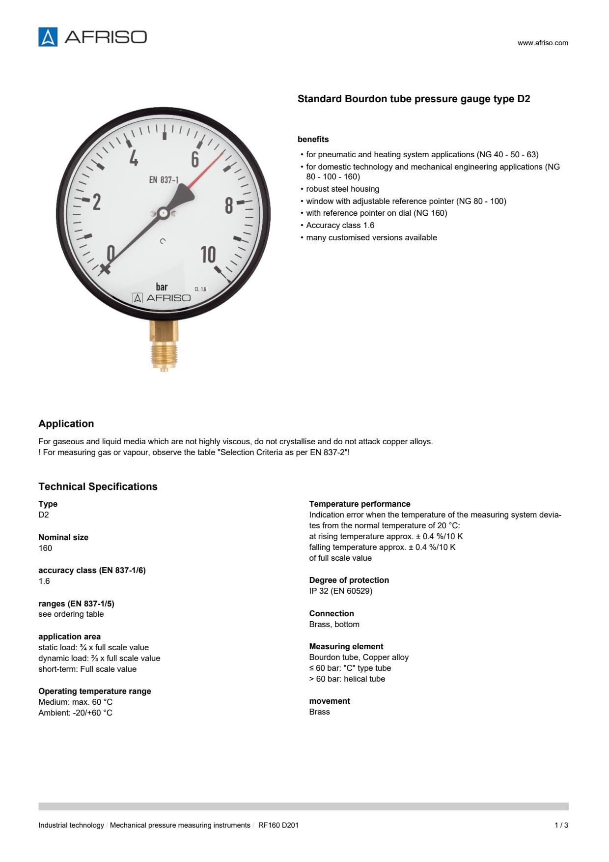 AFRISO_STANDARD-BOURDON-TUBE-PRESSURE-GAUGES-RF160_ENG_GBR.PDF
