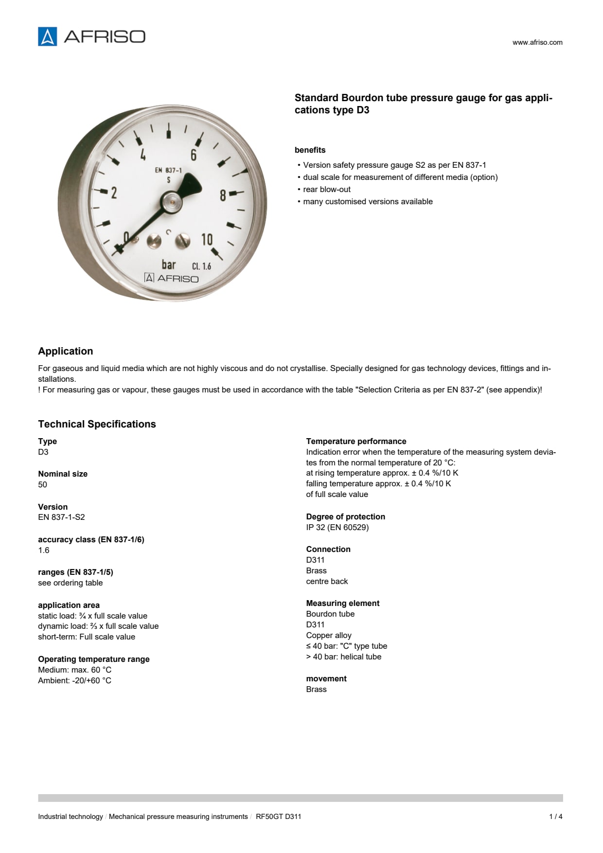 AFRISO_BOURDON-TUBE-PRESSURE-GAUGE-RF50GT_ENG_GBR.PDF