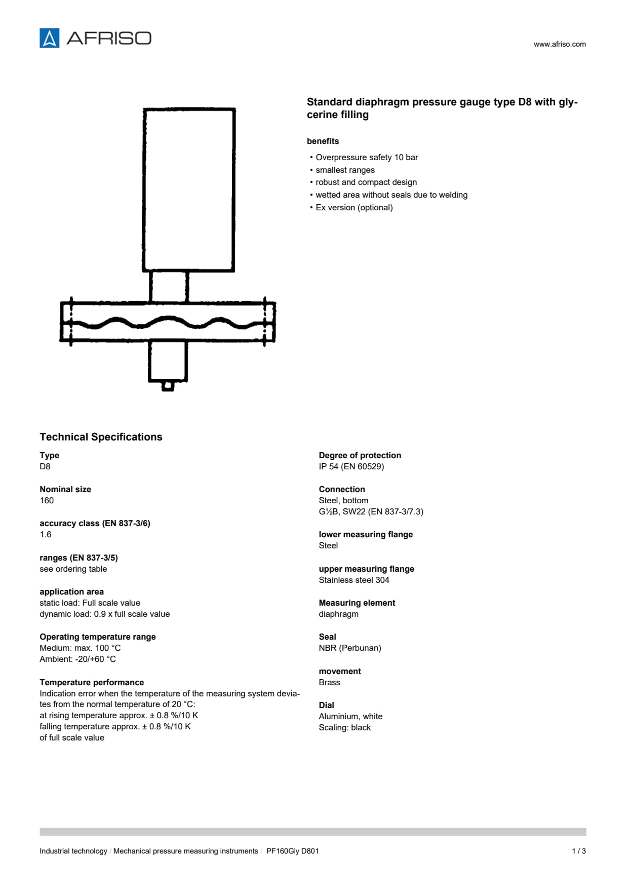 AFRISO_STANDARD-DIAPHRAGM-PRESSURE-GAUGES-PF160GLY_ENG_GBR.PDF