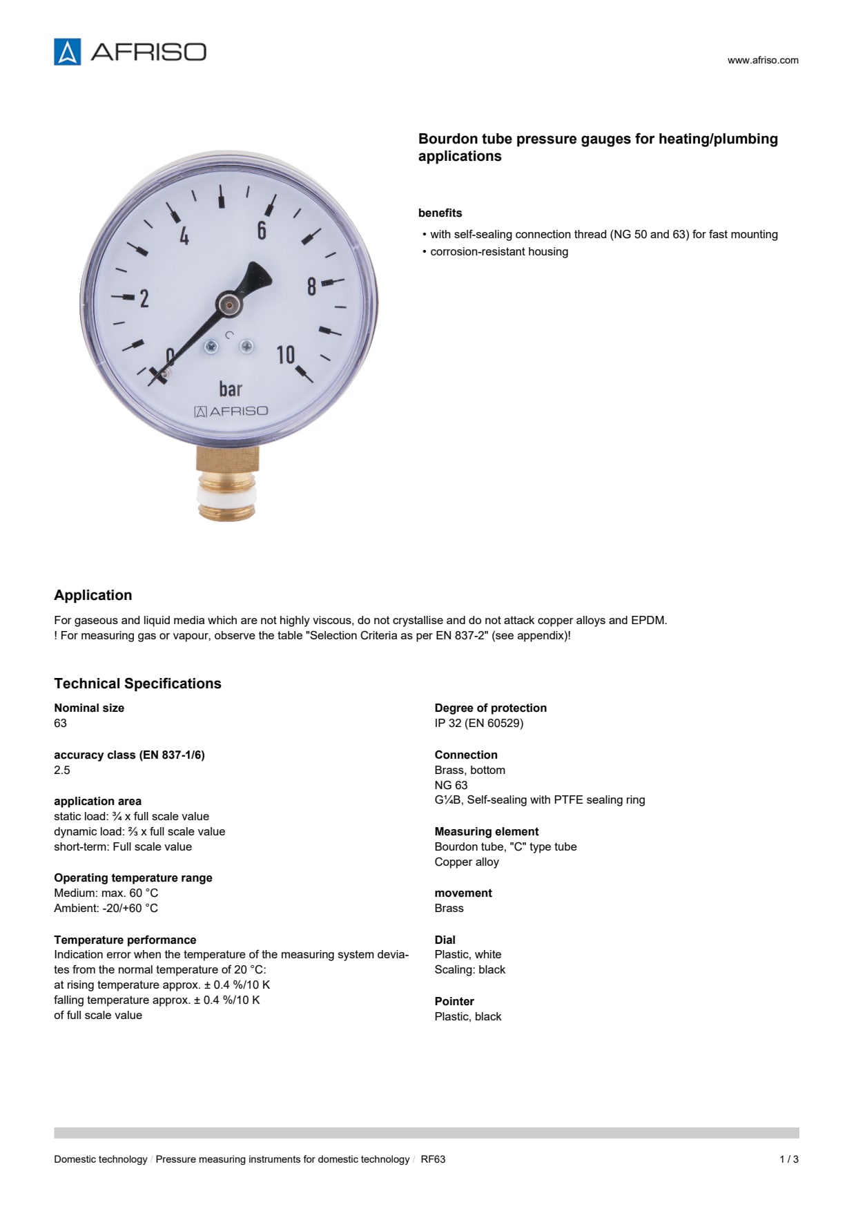 AFRISO_BOURDON-TUBE-PRESSURE-GAUGE-RF63-RAD_ENG_GBR.PDF