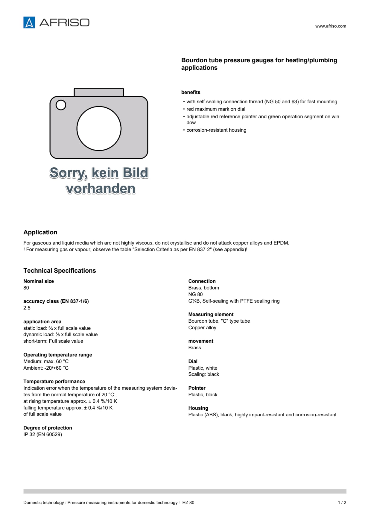 AFRISO_BOURDON-TUBE-PRESSURE-GAUGE-HZ-80-RAD_ENG_GBR.PDF