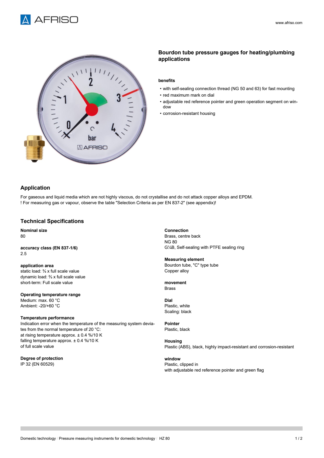 AFRISO_BOURDON-TUBE-PRESSURE-GAUGE-HZ-80-AX_ENG_GBR.PDF