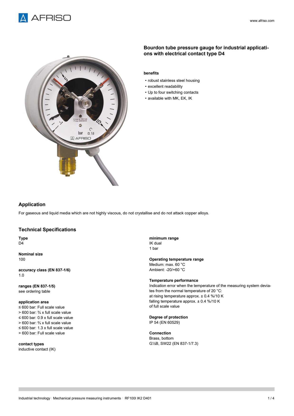 AFRISO_BOURDON-TUBE-PRESSURE-GAUGES-FOR-INDUSTRIAL-APPLICATIONS-RF100I-IK2_ENG_GBR.PDF