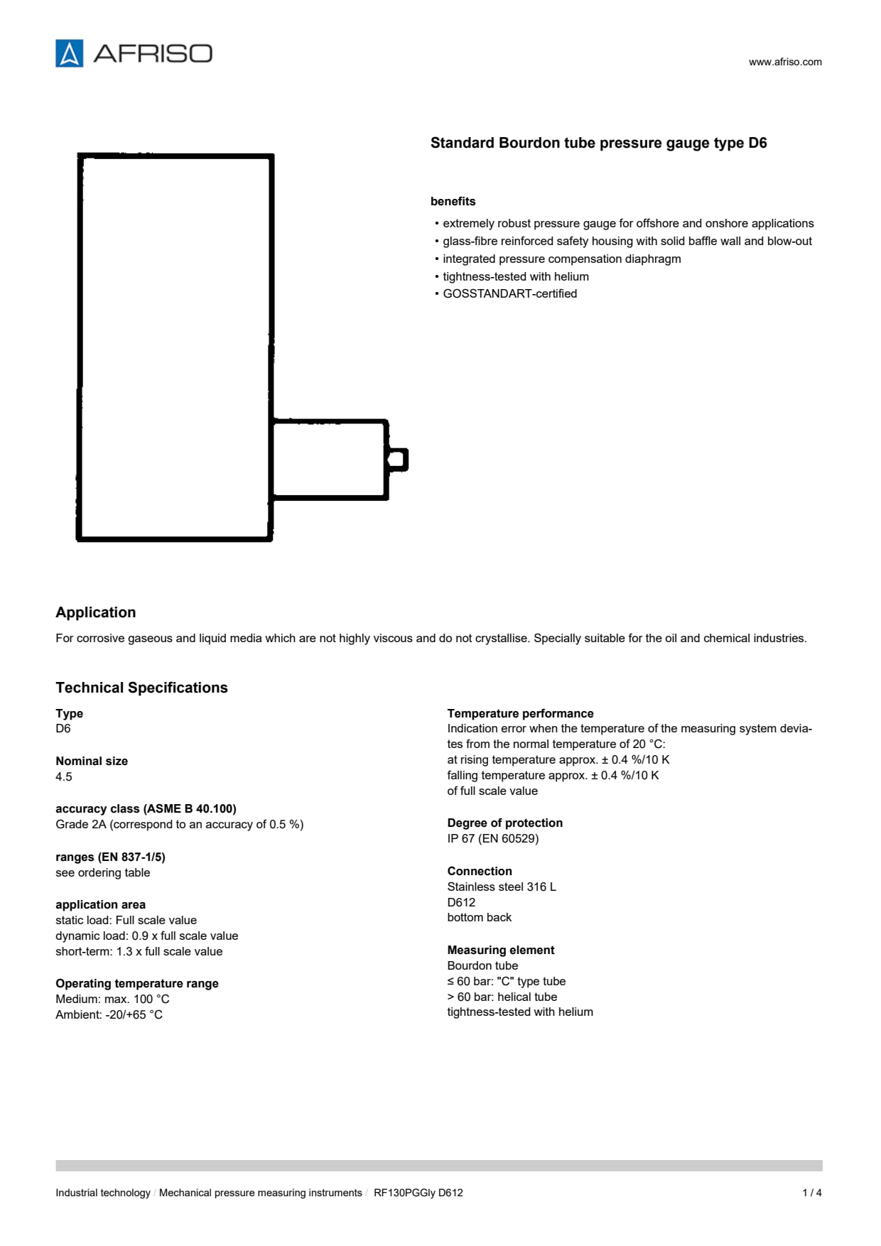 AFRISO_BOURDON-TUBE-PRESSURE-GAUGES-PROCESS-GAUGE-RF130PGGLY_ENG_GBR.PDF