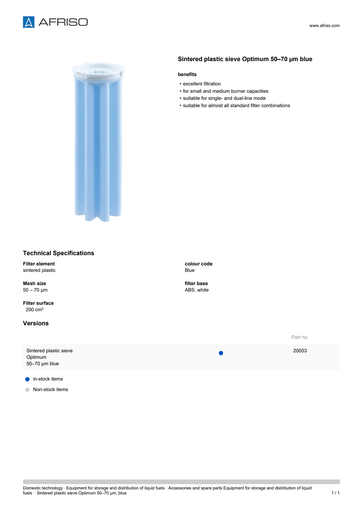 AFRISO_SINTERED-PLASTIC-SIEVE-OPTIMUM-50-70--M-BLUE_ENG_GBR.PDF