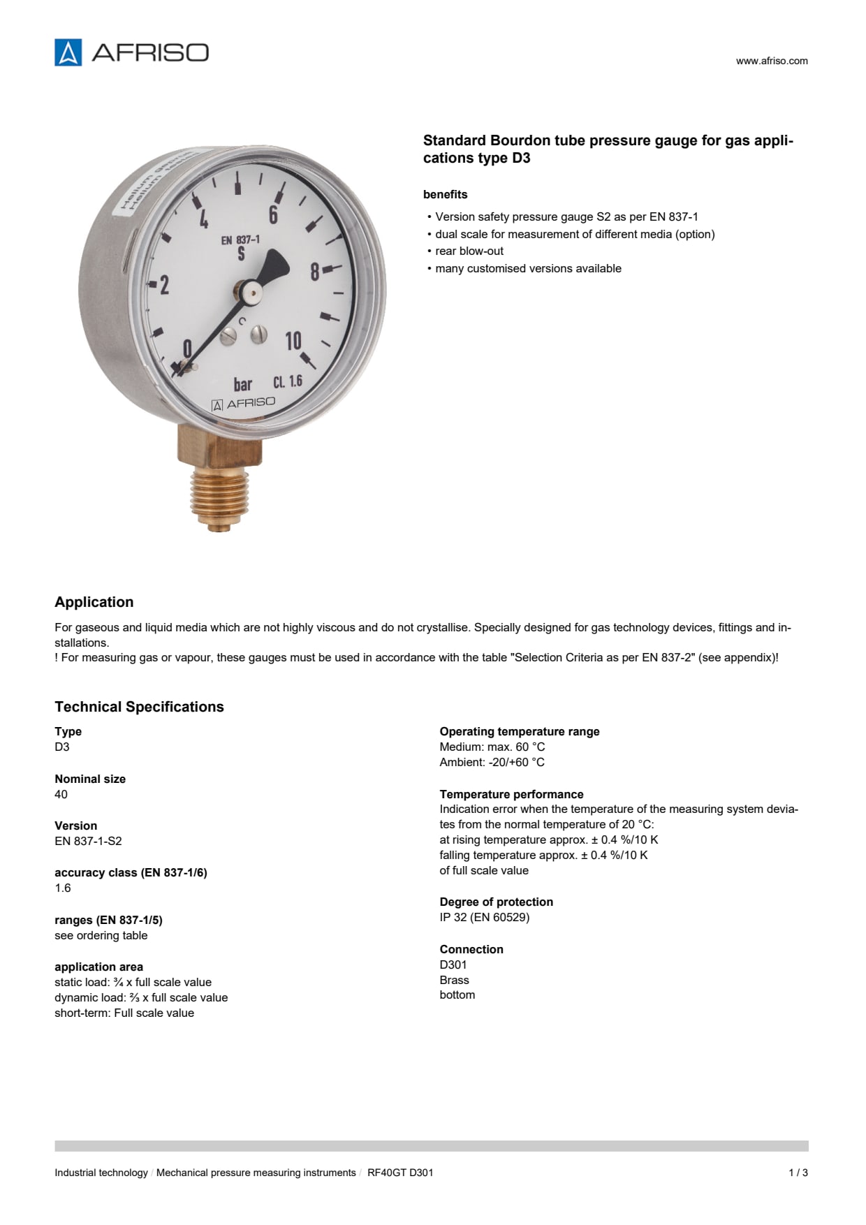 AFRISO_BOURDON-TUBE-PRESSURE-GAUGE-RF40GT_ENG_GBR.PDF