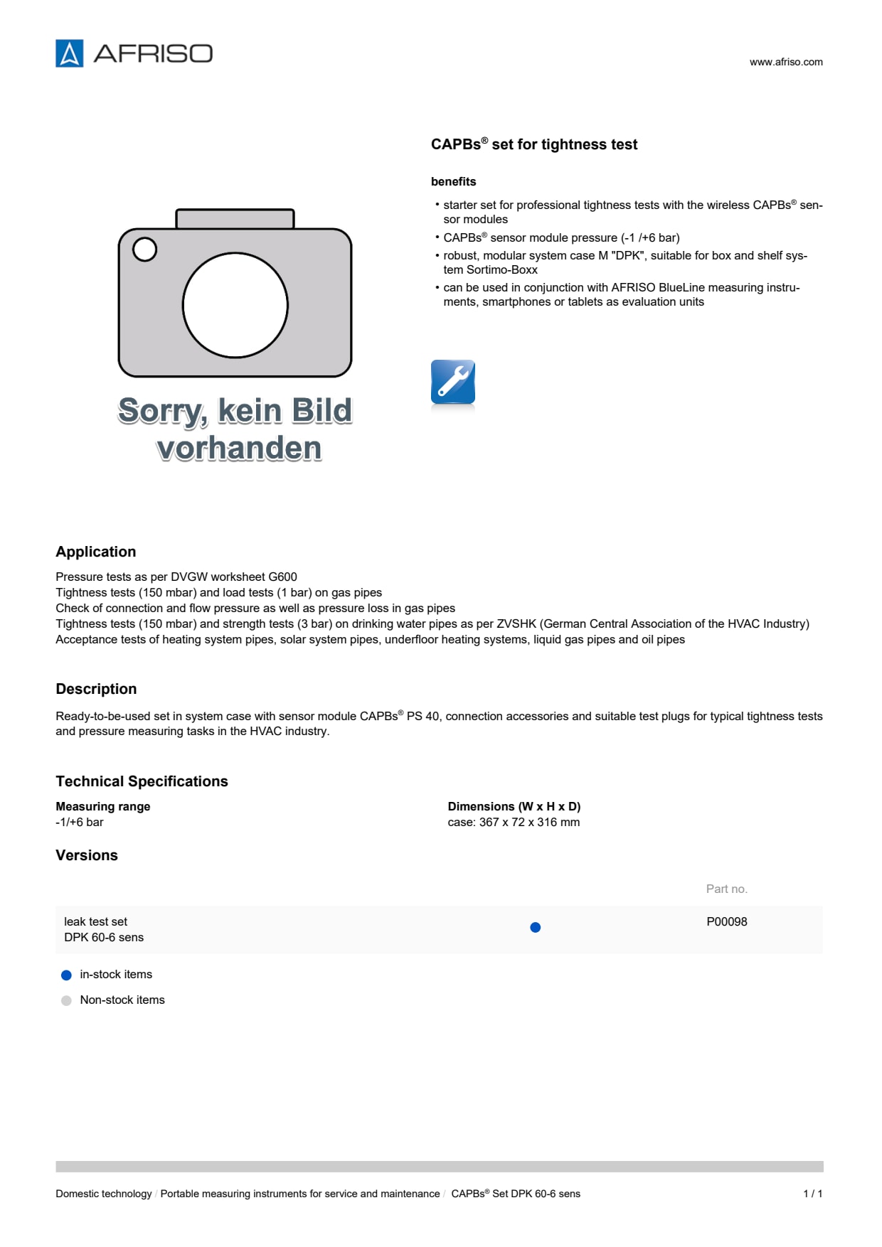 AFRISO_CAPBS--SET-FOR-TIGHTNESS-TEST_ENG_GBR.PDF