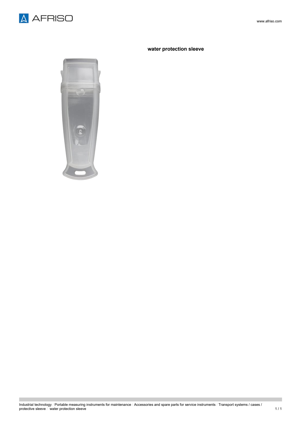 AFRISO_WATER-PROTECTION-SLEEVE_ENG_GBR.PDF