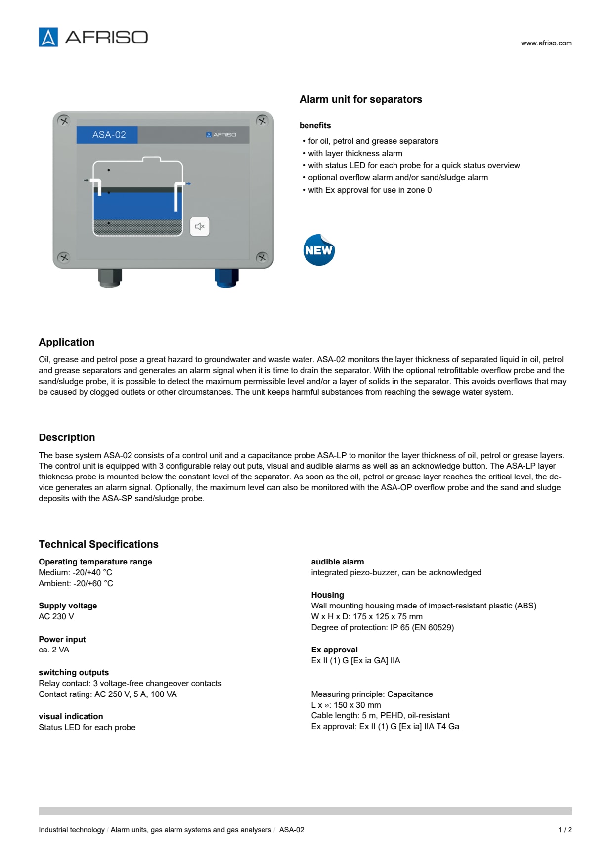 AFRISO_ALARM-UNIT-FOR-SEPARATORS_ENG_GBR.PDF