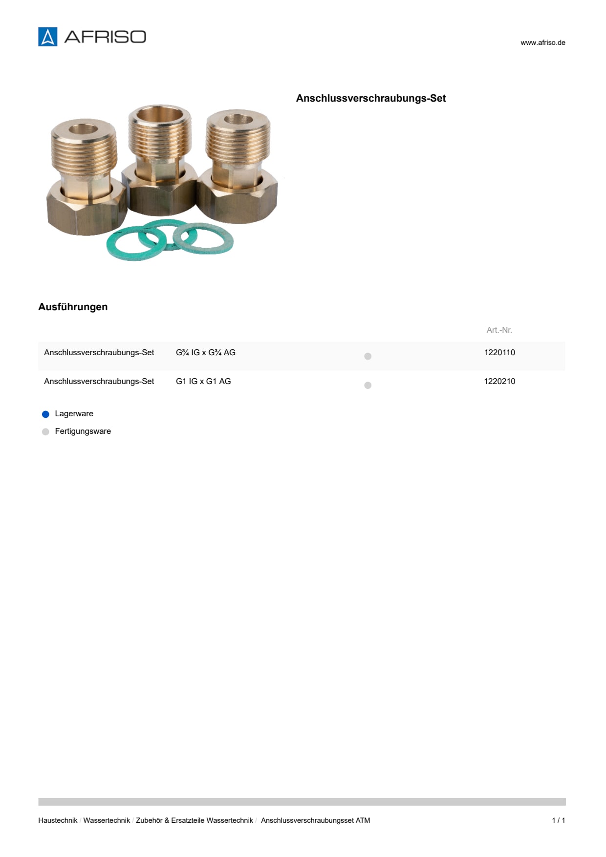 AFRISO_ANSCHLUSSVERSCHRAUBUNGS-SET_DEU_DEU.PDF