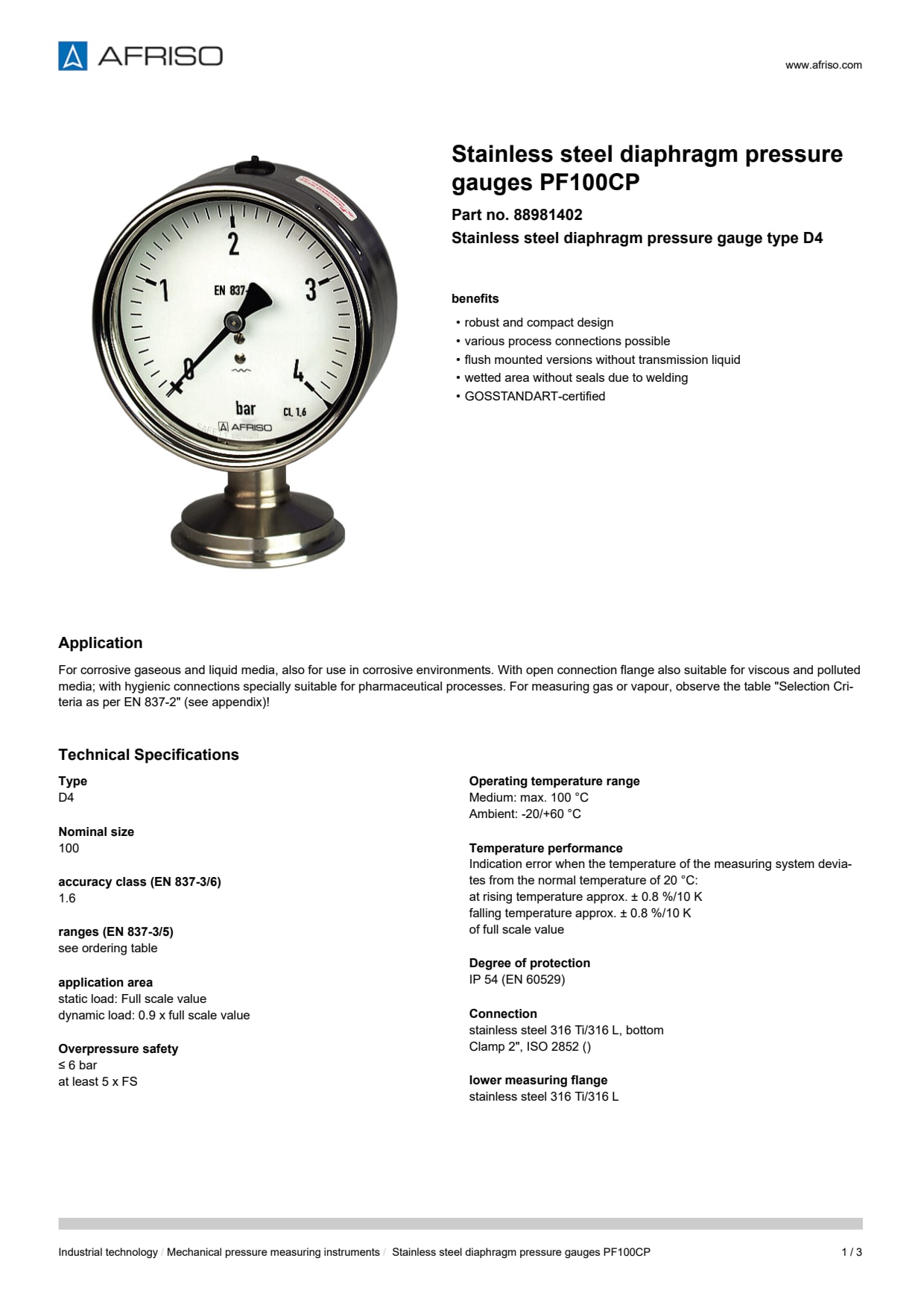 AFRISO_STAINLESS-STEEL-DIAPHRAGM-PRESSURE-GAUGES-PF100CP-STAINLESS-STEEL-DIAPHRAGM-PRES_88981402_ENG_GBR.PDF