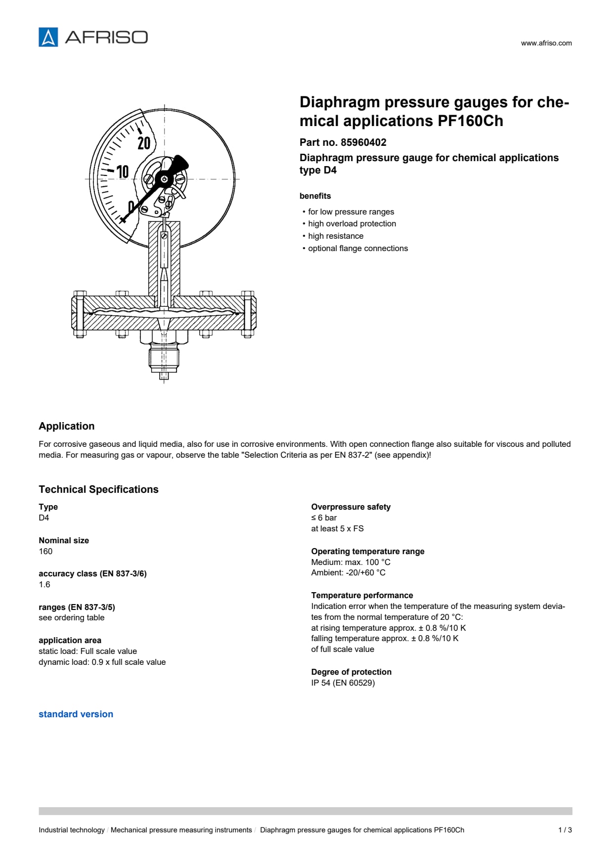 AFRISO_DIAPHRAGM-PRESSURE-GAUGES-FOR-CHEMICAL-APPLICATIONS-PF160CH-DIAPHRAGM-PRESSURE-G_85960402_ENG_GBR.PDF
