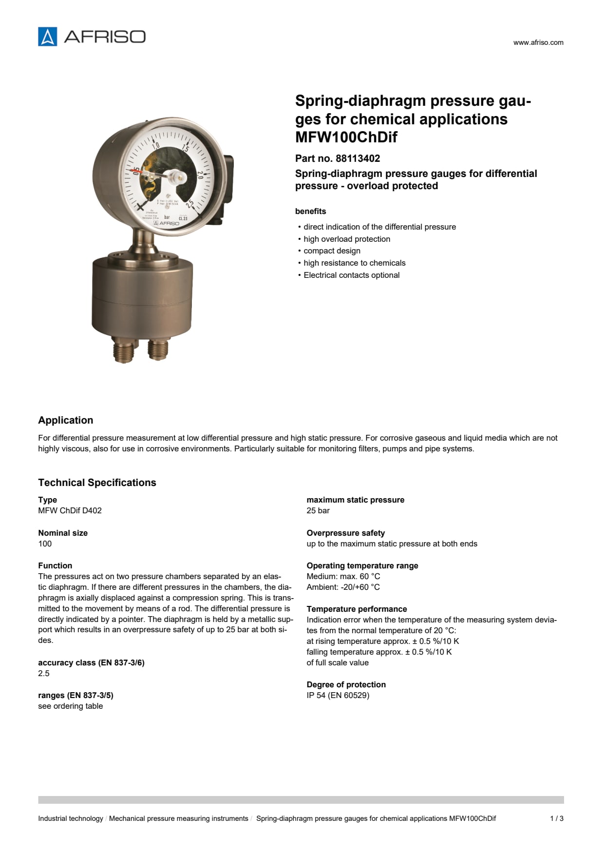 AFRISO_SPRING-DIAPHRAGM-PRESSURE-GAUGES-FOR-CHEMICAL-APPLICATIONS-MFW100CHDIF-STANDARD-_88113402_ENG_GBR.PDF