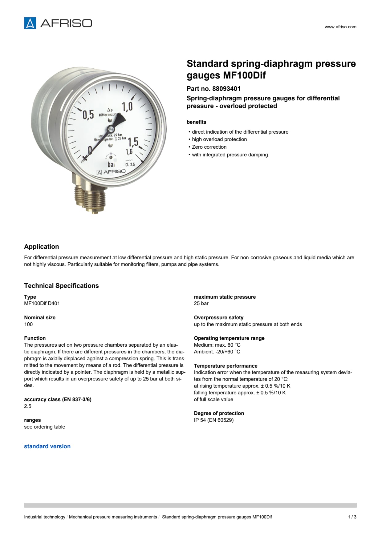 AFRISO_STANDARD-SPRING-DIAPHRAGM-PRESSURE-GAUGES-MF100DIF-STANDARD-SPRING-DIAPHRAGM-PRE_88093401_ENG_GBR.PDF