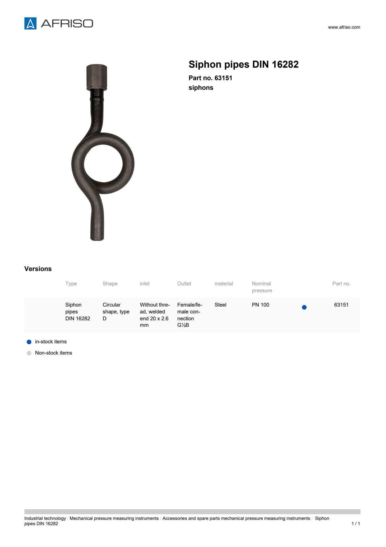 AFRISO_SIPHON-PIPES-DIN-16282-SIPHONS_63151_ENG_GBR.PDF