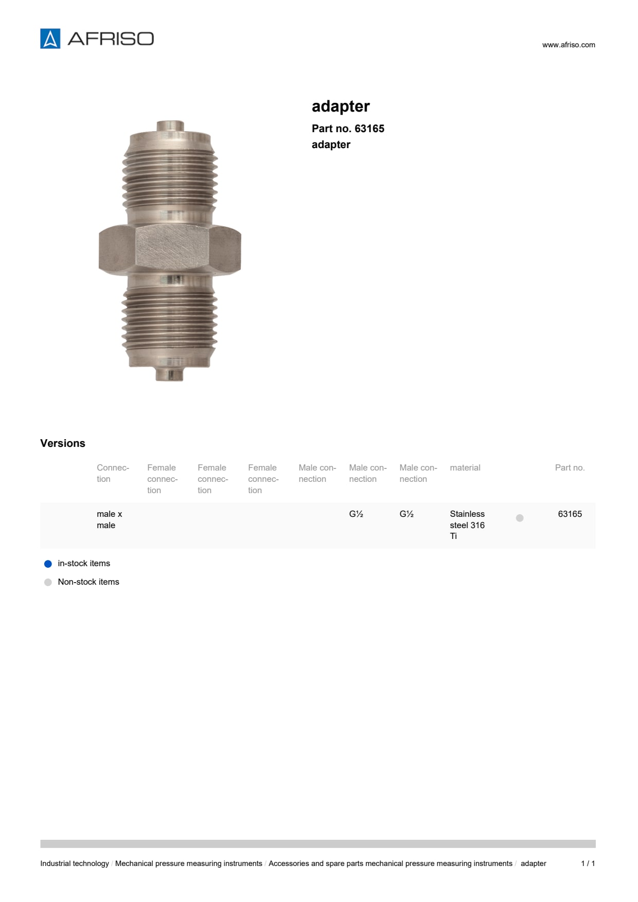 AFRISO_ADAPTER-ADAPTER_63165_ENG_GBR.PDF