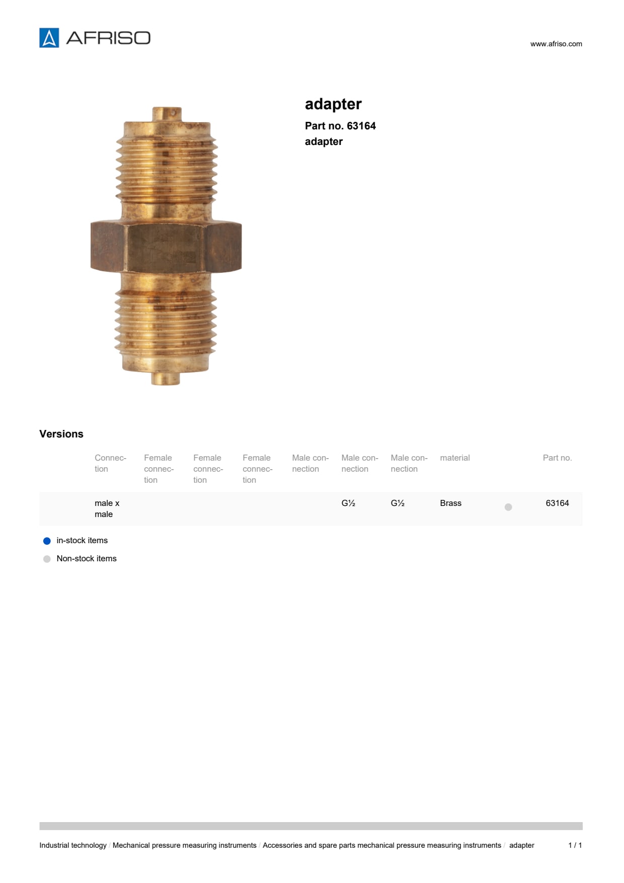AFRISO_ADAPTER-ADAPTER_63164_ENG_GBR.PDF