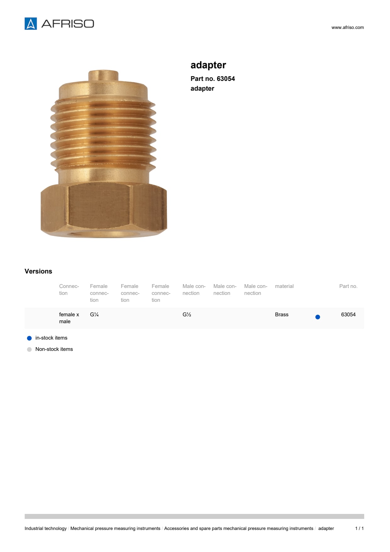 AFRISO_ADAPTER-ADAPTER_63054_ENG_GBR.PDF