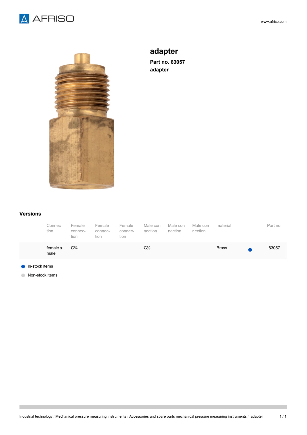 AFRISO_ADAPTER-ADAPTER_63057_ENG_GBR.PDF