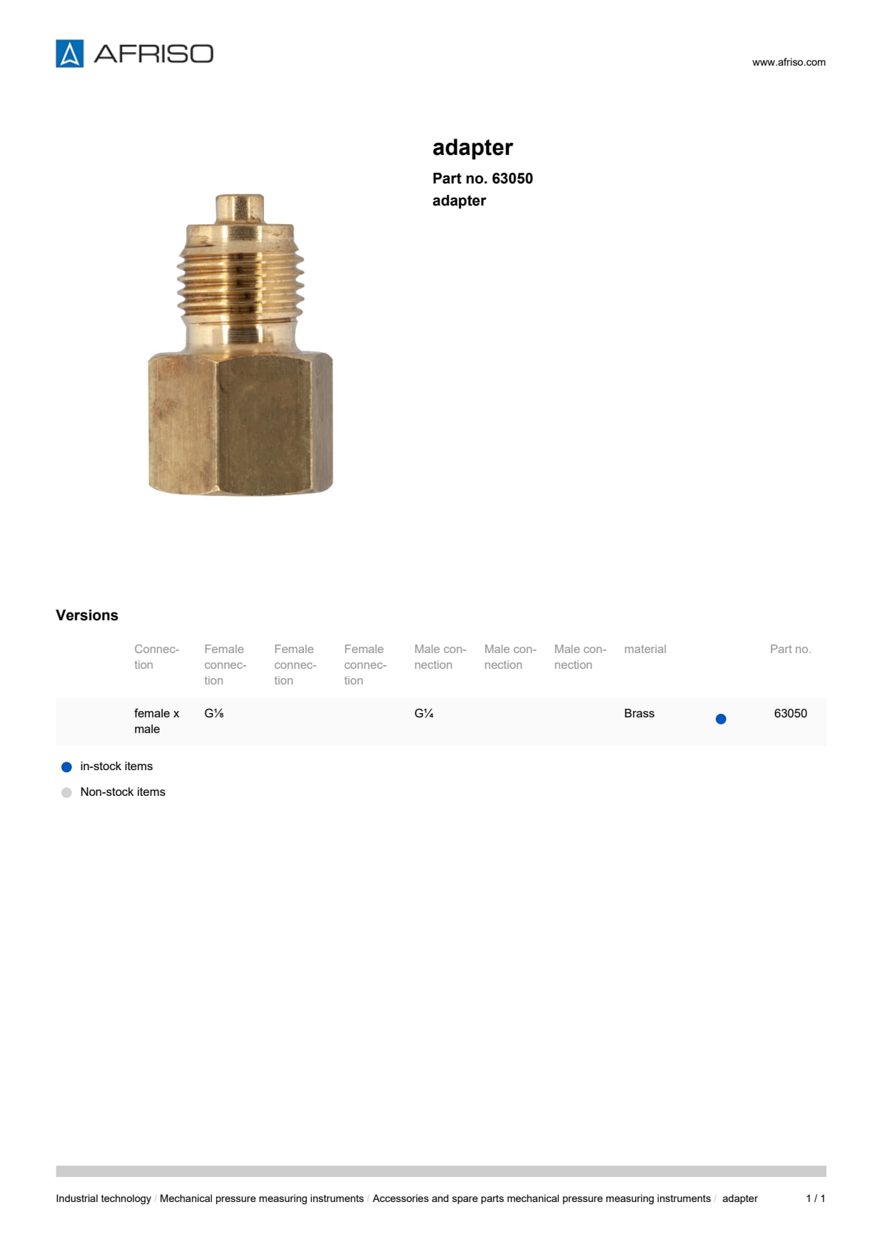 AFRISO_ADAPTER-ADAPTER_63050_ENG_GBR.PDF