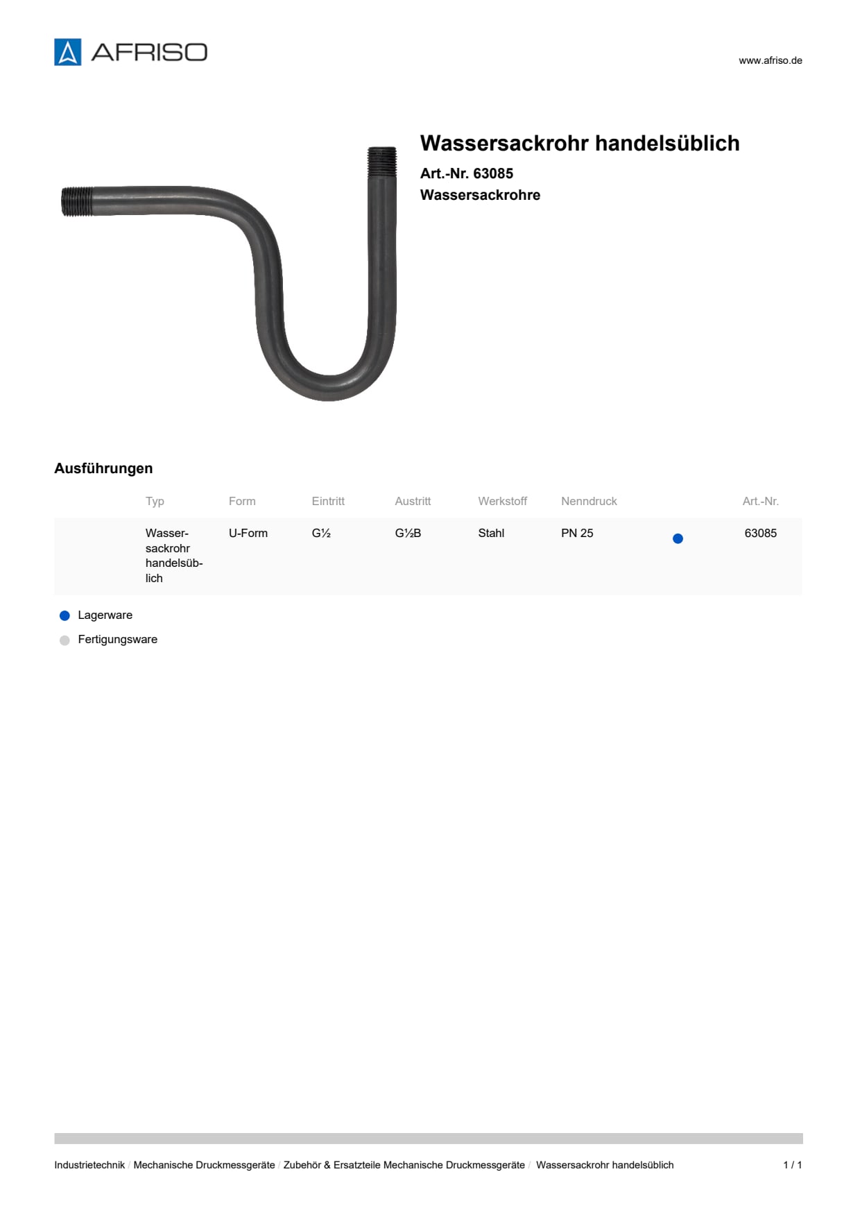 AFRISO_WASSERSACKROHR-HANDELSUEBLICH-WASSERSACKROHRE_63085_DEU_DEU.PDF