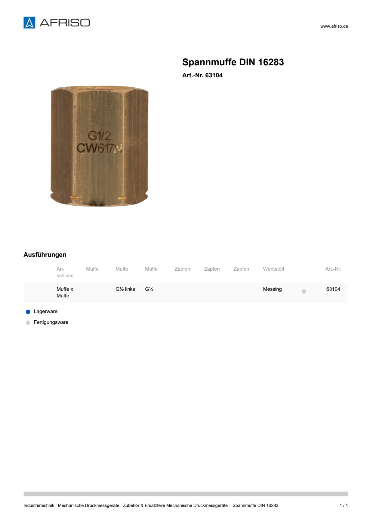 AFRISO_SPANNMUFFE-DIN-16283_63104_DEU_DEU.PDF