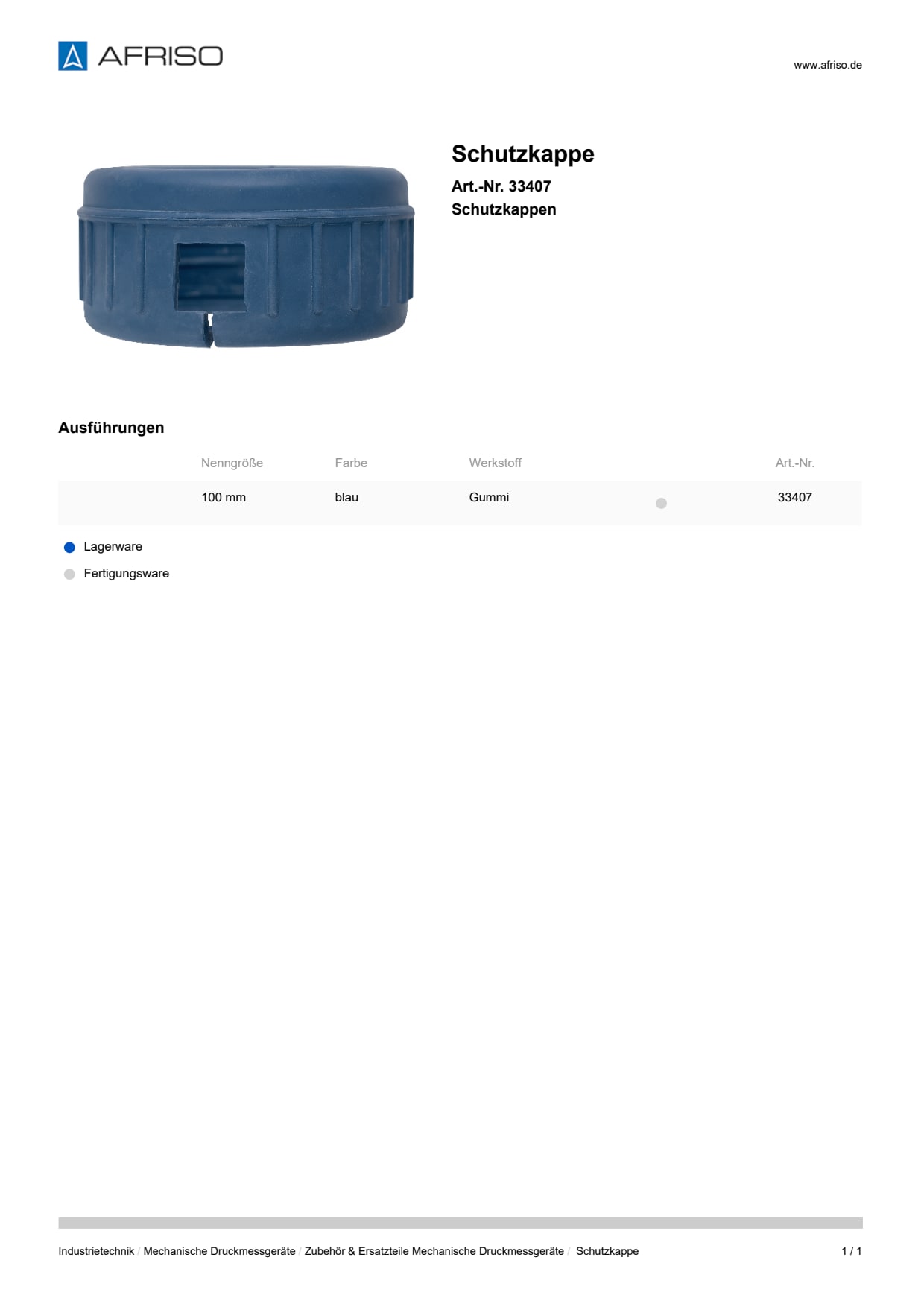 AFRISO_SCHUTZKAPPE-SCHUTZKAPPEN_33407_DEU_DEU.PDF