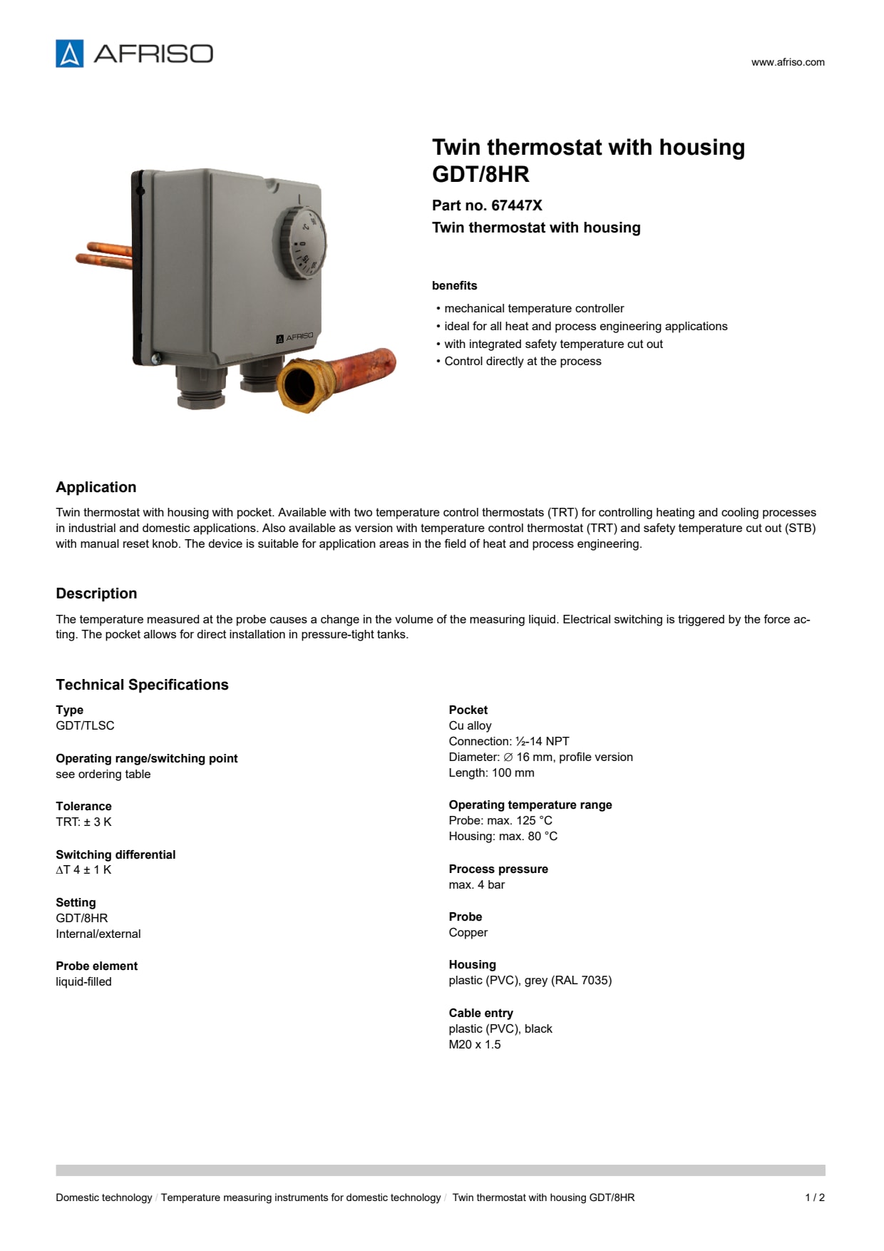 AFRISO_TWIN-THERMOSTAT-WITH-HOUSING-GDT-8HR-TWIN-THERMOSTAT-WITH-HOUSING_67447X_ENG_GBR.PDF