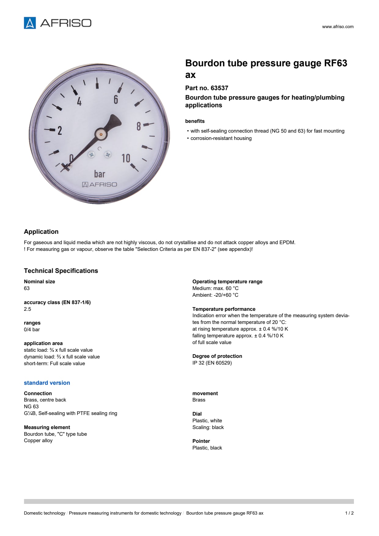 AFRISO_BOURDON-TUBE-PRESSURE-GAUGE-RF63-AX-BOURDON-TUBE-PRESSURE-GAUGE-RF-FOR-HEATING-P_63537_ENG_GBR.PDF