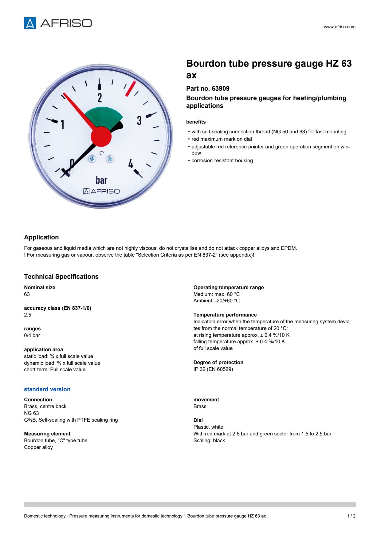 AFRISO_BOURDON-TUBE-PRESSURE-GAUGE-HZ-63-AX-BOURDON-TUBE-PRESSURE-GAUGE-HZ-FOR-HEATING-_63909_ENG_GBR.PDF