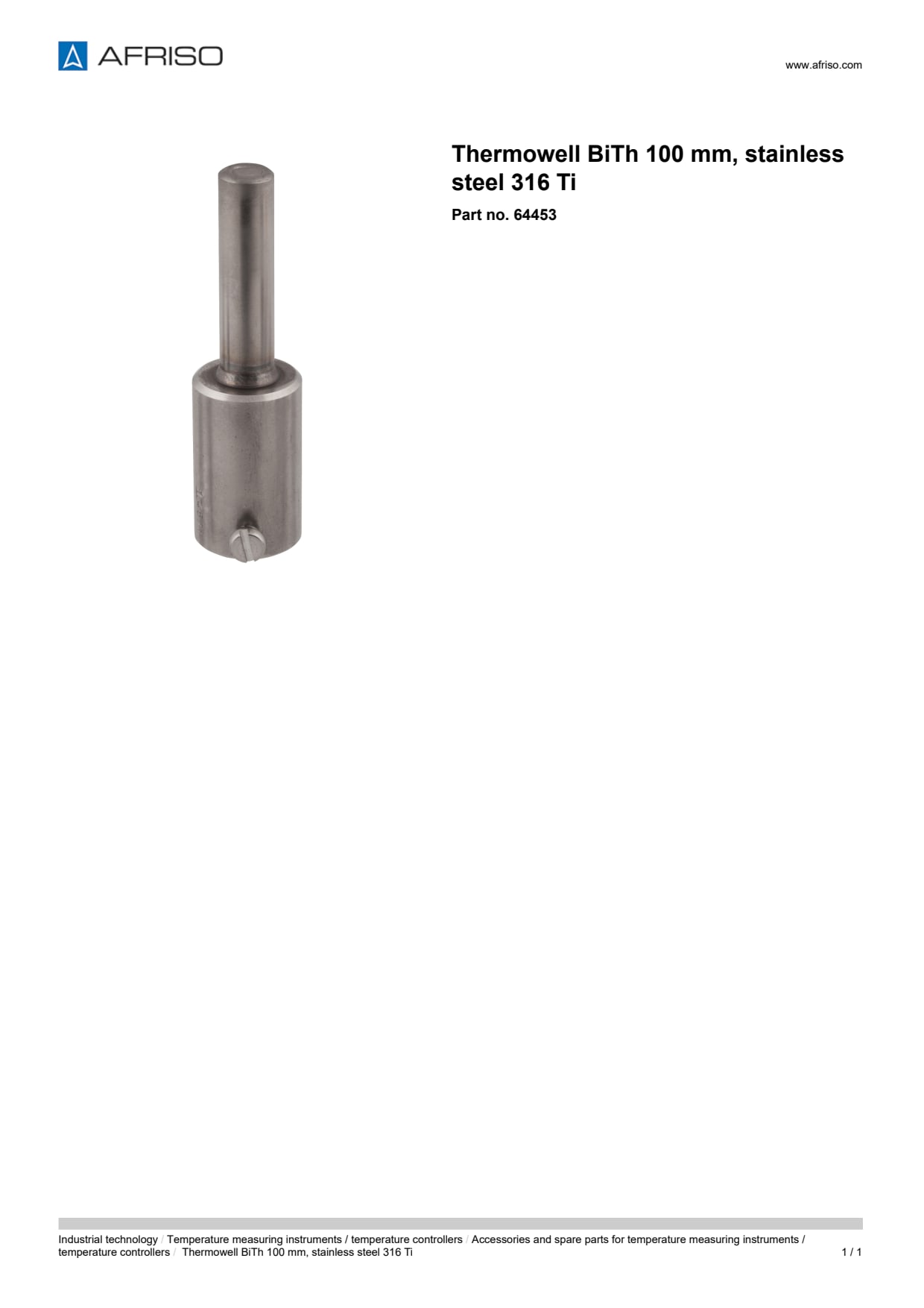 AFRISO_THERMOWELL-BITH-100-MM--STAINLESS-STEEL-316-TI_64453_ENG_GBR.PDF