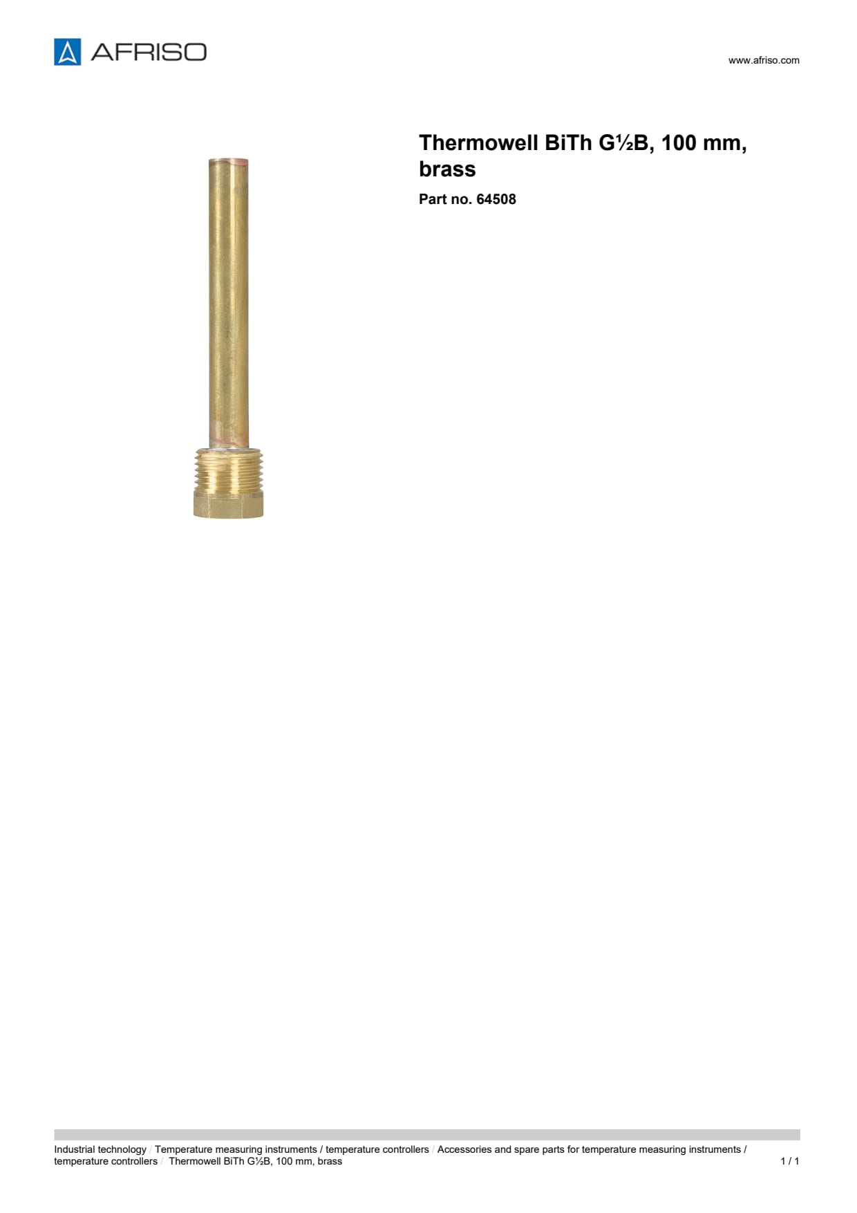 AFRISO_THERMOWELL-BITH-G-B--100-MM--BRASS_64508_ENG_GBR.PDF