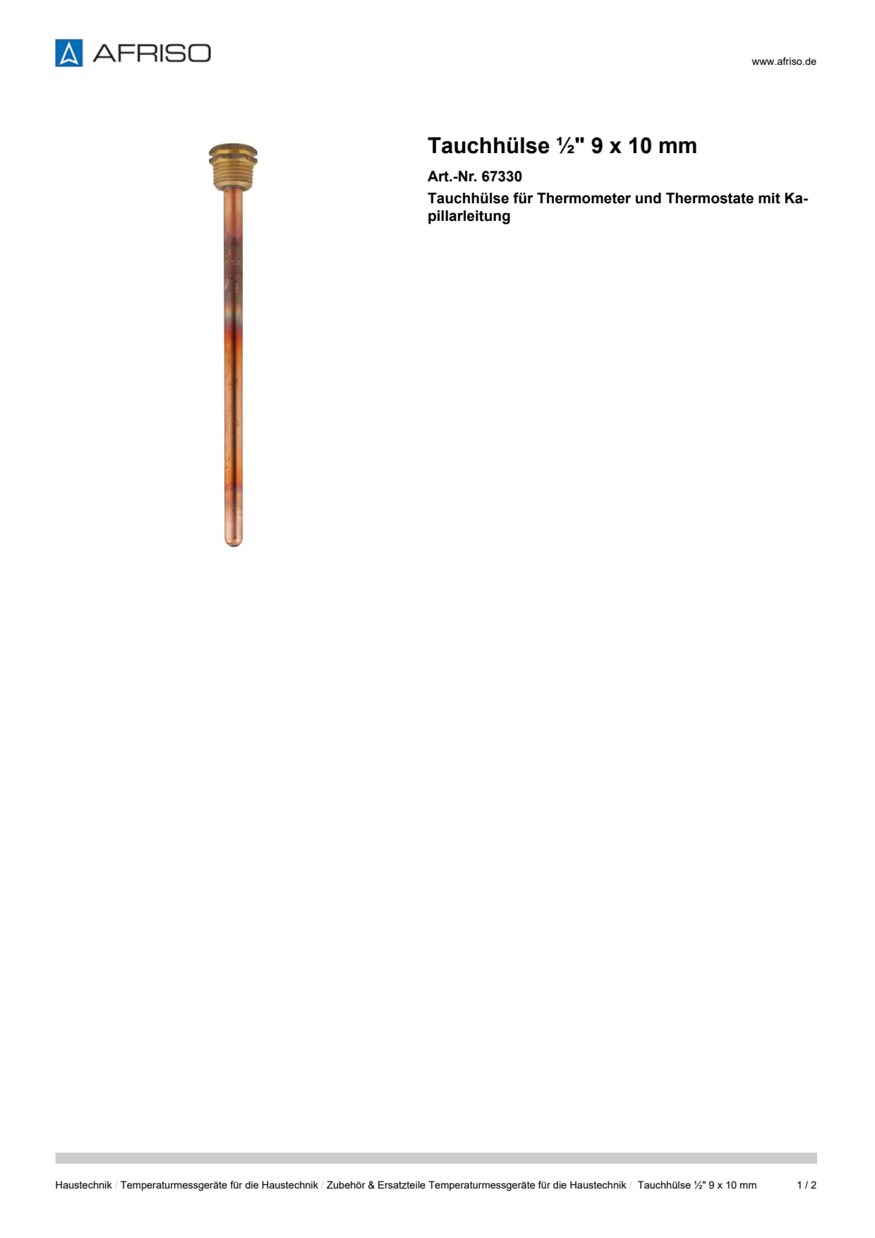 AFRISO_TAUCHHUELSE----9-X-10-MM-TAUCHHUELSE-FUER-THERMOMETER-UND-THERMOSTATE-MIT-KAPILL_67330_DEU_DEU.PDF