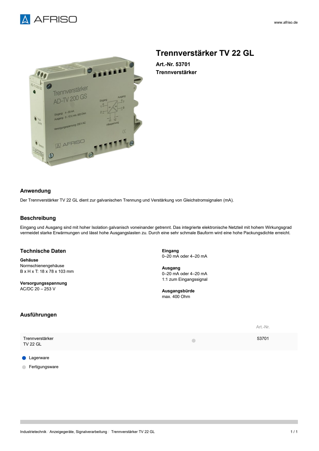 AFRISO_TRENNVERSTAERKER-TV-22-GL-TRENNVERSTAERKER_53701_DEU_DEU.PDF