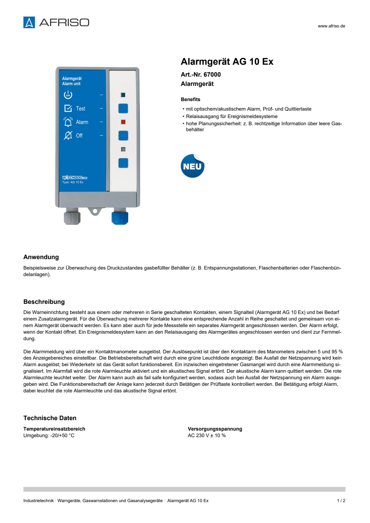 AFRISO_ALARMGERAET-AG-10-EX-ALARMGERAET_67000_DEU_DEU.PDF