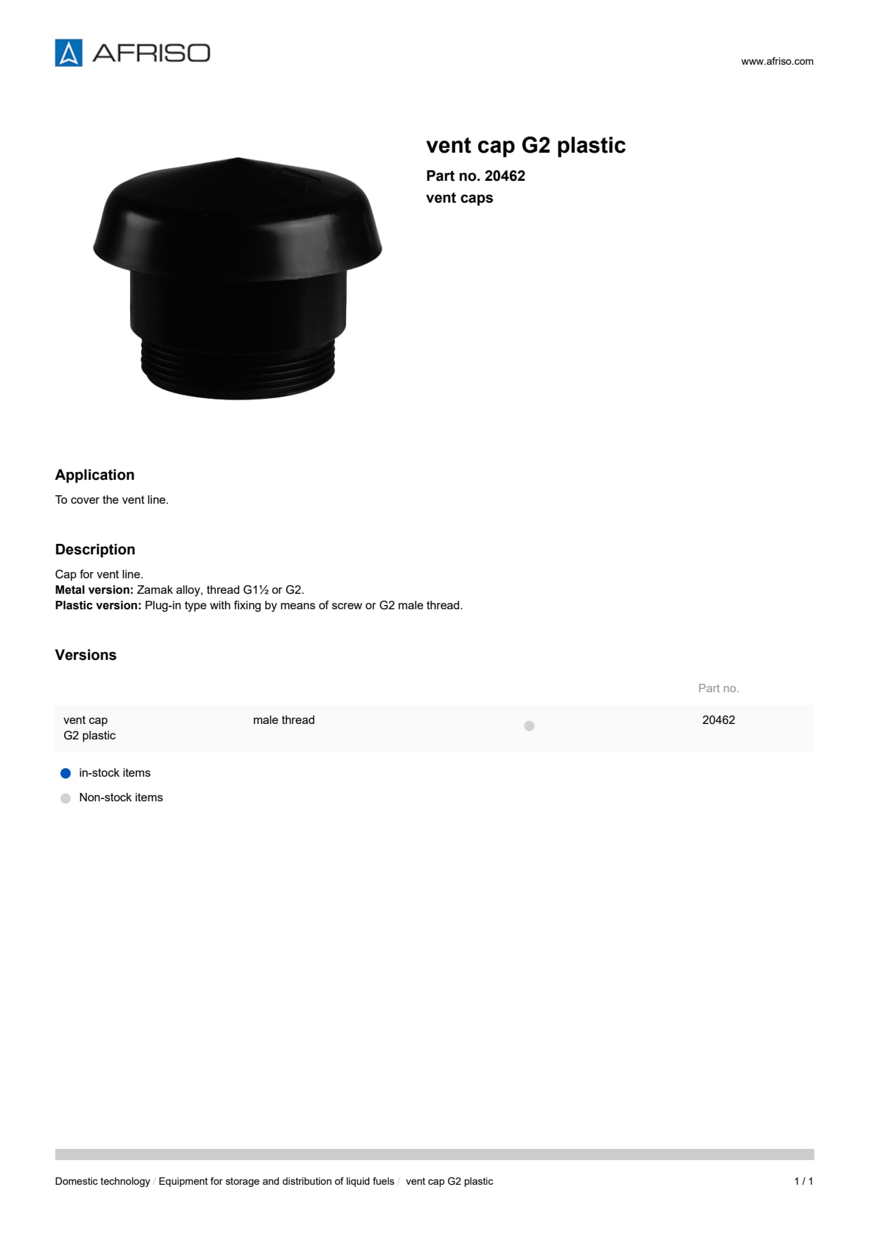 AFRISO_VENT-CAP-G2-PLASTIC-VENT-CAPS_20462_ENG_GBR.PDF